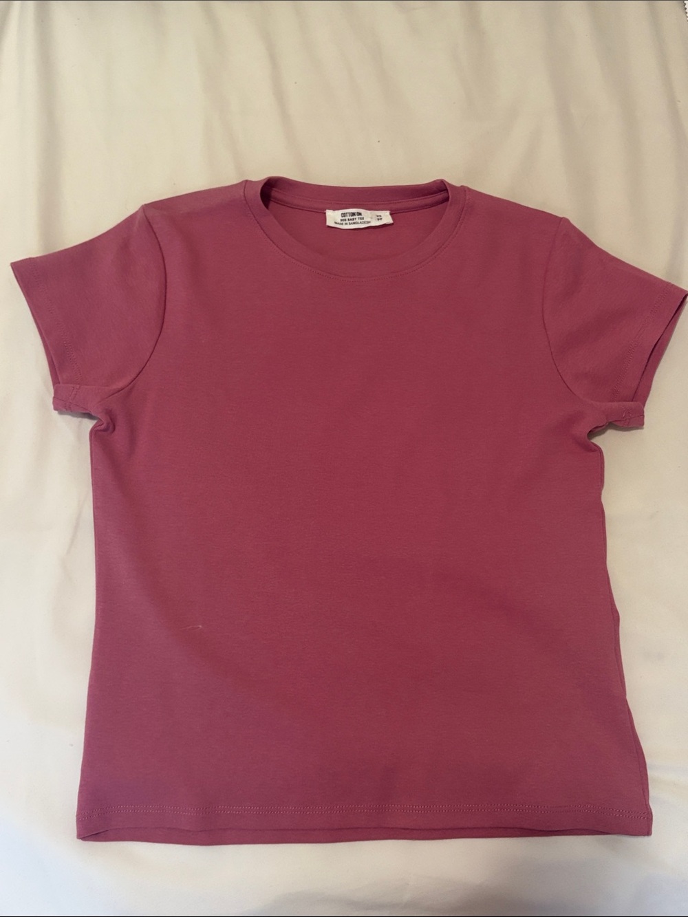 Cotton On Mauve Pink Short Sleeve Crewneck Tee